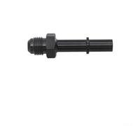 Raccord poussoir en aluminium 6AN 8AN mâle vers 0,95 cm 5/16" pour conduite de carburant EFI | Retour d'huile | Pour systèmes de refroidissement LS Swap et transmission | Noir (AN6-3/8)