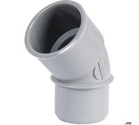 NICOLL COV50110 Coude mâle-Femelle 45° -PVC Gris-Ø 32 mm-CF4