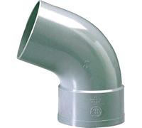 Raccord PVC gris coudé 67 degrés30 - Diamètre 80 mm - Simple emboîture - Girpi