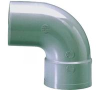 Raccord PVC gris coudé 87°30 - Ø 100 mm - Simple emboîture - Girpi