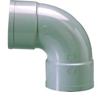 Raccord PVC gris coudé 87 degrés30 - Diamètre 80 mm - Double emboîture - Girpi