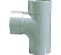 Raccord PVC gris en T - Mâle/femelle - Diamètre 100 mm - Double emboîtage - Girpi