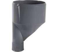 Raccord PVC gris excentré réduit - Mâle/femelle Diamètre 100-90 mm - Girpi