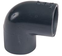Raccord PVC pression noir coudé 90 degrés - Diamètre 25 mm - Girpi