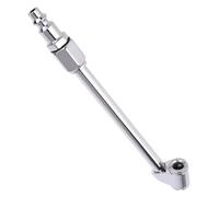 Raccord rapide à double tête en métal pour raccords de remplissage d'air | Buse de gonflage de pneu robuste pour atelier, voiture, camion et réparation de vélo