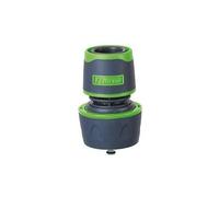 Raccord rapide Aquastop en bi-matière Universel pour tuyau d'arrosage Ø12,15 et 19mm - Ribiland