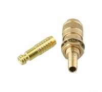 Raccord rapide en laiton de 10 mm pour torche de soudage TIG, adaptateur d'air sans fuite, joint à pression, prise de style européen, rouge, bleu (jaune)