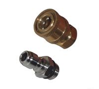 Raccord rapide en laiton M14 x 1,5 pour nettoyeur haute pression | Changement rapide sans outil, compatible avec les systèmes M14 x 1,5, idéal pour les accessoires Karcher
