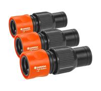 Raccord rapide grand débit de Gardena : embout de tuyau avec raccord rapide, écrou de serrage, adapté aux tuyaux de 19 mm (3/4 Pouce) (2817-20) (Lot de 3)