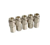 Raccord rapide pneumatique PF20 SF20 avec filetage mâle G1/4 BSP for pistolet compresseur d'air, 5 pièces(5 Pcs SF20)