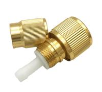 Raccord rapide pour tuyau d'eau - Raccords universels pour tuyau d'eau 2,46 x 1,14 x 1,14 pouces, connecteur rapide en d'aluminium, raccords rapides à filetage fin, connecteur de réparation