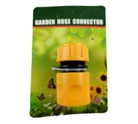 Raccord Rapide - Universel - 1/2"" - Plastique - Arrosage de Jardin - Jaune