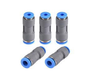 Raccord rapide VOCOSTE Droit Pousser Connecteur Réducteur pour 6mm à 4mm Rapide Sortie Pneumatique Plastique Union Tube Gris 5Pcs