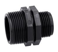 Raccord Réducteur 1 1/4" vers 1" - Adaptateur Double Filetage Extérieur | Mamelon en polypropylène pour jardin et piscine, pression PN 10 jusqu'à 10 bar, raccordement technique durable