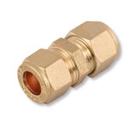 Raccord Réducteur de Compression en Laiton 15 mm x 12 mm | Connexion 15 mm x 12 mm | Réducteur de Compression en Laiton | Raccord pour Tuyau en Cuivre, Sans Soudure Requise