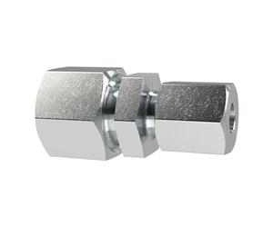 Raccord réducteur droit - Diamètre extérieur du tube : 20/16 mm - PN max. 400 bars, SW1 32, SW2 36, SW3 30, acier galvanisé.