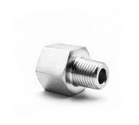 Raccord réducteur en acier inoxydable M10/14/20 1/8" 1/4" 3/8" 1/2" BSP NPT femelle mâle, raccord de tuyau, coupleur, manomètre haute pression(3l8 NPT Female,1l4 BSPP Male)