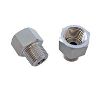 Raccord réducteur en Acier Inoxydable M10/14/20 1/8" 1/4" 3/8" 1/2" BSP NPT Femelle mâle, raccord de Tuyau, coupleur, manomètre Haute Pression(1l8 BSPP Female,M10x1mm Male)