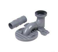 Raccord réglable pour cuvette de toilette, raccord de tuyau d'évacuation | Raccord de tuyau de toilette extensible avec joint en caoutchouc, longueur réglable de 15 cm pour poser au sol et connexions