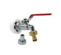Raccord S56x4 male avec robinet laiton sortie raccord rapide pour futs à bondes
