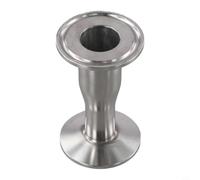 Raccord sanitaire Quick Connect de 2,5 à 1,9 cm Tri Clamp | Convient aux tri-colliers de serrage de 3,8 cm, tuyau OD 25 mm x 19 mm, virole OD 50,5 mm, taille précise pour des joints
