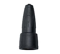 Raccord SCHUKO en caoutchouc plein Merten, noir 172991 16 A, 250 V, IP20