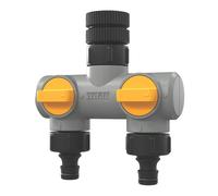 Raccord sélecteur 2 voies pour robinet extérieur 15/21 mm - 26/34 mm Titan