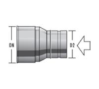 Raccord - simple paroi - Raab EW-FU Augmentation 150 - 180