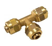 Raccord Té égal à compression laiton D.16 pour tube en per