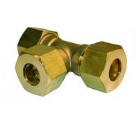 Raccord Té égal biconique laiton D.10 pour tube en cuivre