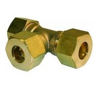 Raccord Té égal biconique laiton D.10 pour tube en cuivre