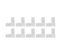 Raccord Tuyau 10mm, 10 Pièces en Plastique Coude Tuyau Barbe 90 Degrés Coude L Raccord, égal Barbelé Joint épisseur Mender Adaptateur Union Adaptateur(10mm)