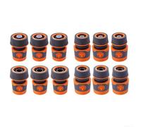 Raccord Tuyau 16mm Rapide ABS Jardin Irrigation(stop 3/4 inches) | ABS pour robuste, connexion rapide, pour idéal irrigation goutte-à-goutte, compatible 16mm, pour facile installer