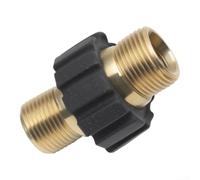Raccord Tuyau M22x1.5 Laiton Double Mâle Nettoyeur(with plastic sleeve)