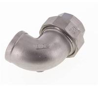 Raccord union 90deg Rp1 1/4'' femelle en acier inoxydable joint conique 16bar (224.8psi)
