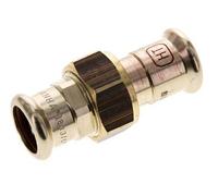 Raccord union à sertir - 18mm femelle - Joint plat en alliage de cuivre
