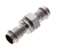 Raccord union à sertir - 22mm femelle - Acier inoxydable à joint plat