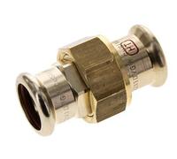 Raccord union à sertir - 22mm femelle - Joint plat en alliage de cuivre