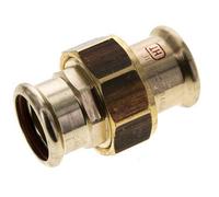 Raccord union à sertir - 28mm femelle - Joint plat en alliage de cuivre