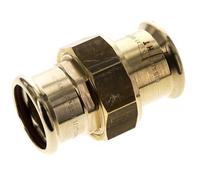 Raccord union à sertir - 35mm femelle - Joint plat en alliage de cuivre
