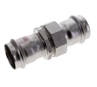 Raccord union à sertir - 42mm femelle - Acier inoxydable à joint plat