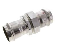 Raccord union à sertir - 54mm femelle - Acier inoxydable à joint plat