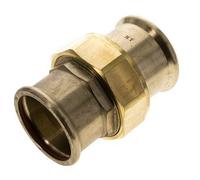 Raccord union à sertir - 54mm femelle - Joint plat en alliage de cuivre