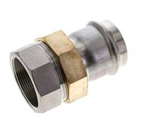 Raccord union à sertir - 54mm femelle & Rp 2'' femelle - Joint plat en acier inoxydable