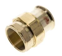 Raccord union à sertir - 54mm femelle & Rp 2'' femelle - Joint plat en alliage de cuivre