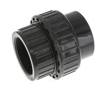 Raccord union en PVC Douille femelle 63mm x femelle Rp 2'' FKM