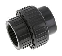 Raccord union PVC femelle femelle 50mm x femelle Rp 1-1/2'' EPDM