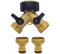 Raccord Y pour Tuyau d' arrivée d'eau ，Compatible avec Le système de connecteur de Tuyau d'arrosage 1/2 Pouce