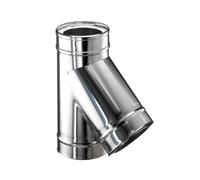 Raccordement conduit de fumée 45° - double paroi - Schiedel ICS 230 mm