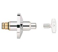 Raccordement supérieur de 1/2" avec kit de joint, en chrome